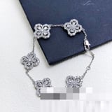 Premium Diamond-Set Bracelet Floral Direct Wholesale Bracelet