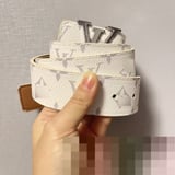 Louis Vuitton Cross-Border Classic V-Button Smooth Buckle Men's Strap Foreign Trade All-Match Casual Pants Belt Spot