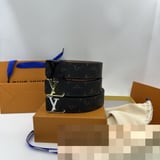 Louis Vuitton Cross-Border Classic V-Button Smooth Buckle Men's Strap Foreign Trade All-Match Casual Pants Belt Spot