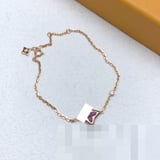 L Floral Bracelet Pink New Fashion Versatile VAN CLEEF