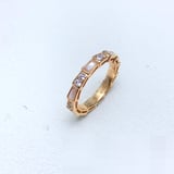 Premium CNC Diamond-Set Ring Rose Gold Factory Direct VAN CLEEF