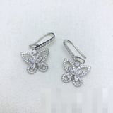 New Diamond-Set Stud Earrings Fashion Minimalist Direct Earrings VAN CLEEF