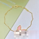 Premium van cleef Pink Bracelet Fresh ins Red Bracelet high quality jewelryVAN CLEEF