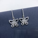 New Diamond-Set Stud Earrings Fashion Minimalist Direct Earrings VAN CLEEF