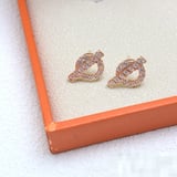 Zircon Stud Earrings Red Earrings Wholesale