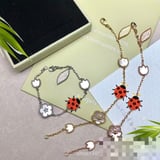 Premium Red Floral Bracelet Commuter Versatile Wholesale Bracelet