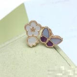 New van cleef Purple Ring lucky Ring White Fashion Versatile Ring Wholesale
