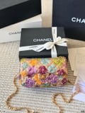 CHANEL Chain Bag​​ +Metal C WITH BOX