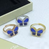 26 New van cleef Blue Ring lucky Ring White Fashion Factory