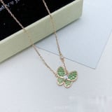 Diamond-Set Necklace Red Choker Necklace Fashion Multicolor Pendant