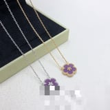 New Floral Necklace Fashion Floral Versatile Necklace Cross-border Necklace high quality jewelryVAN CLEEF