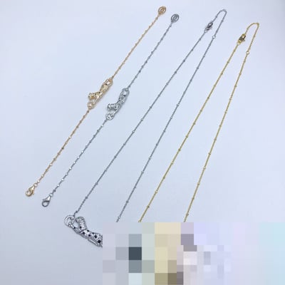 European Style Fashion Gold Necklace Bracelet Necklace Jewelry Set Wholesale high quality jewelryVAN CLEEF