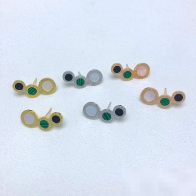 26 New Premium Stud Earrings White Black Earrings