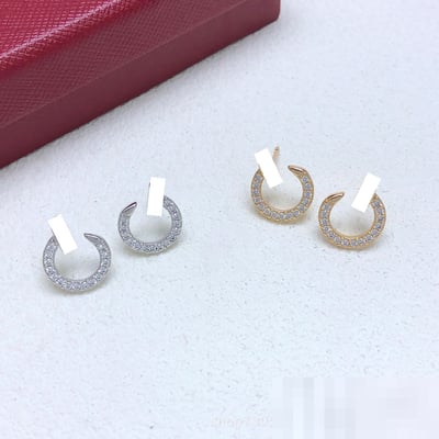 New Premium Stud Earrings Diamond-Set Earrings Cross-border Best Seller Fashion Minimalist