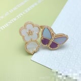 New van cleef Purple Ring lucky Ring White Fashion Versatile Ring Wholesale