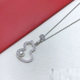 New Diamond-Set Pearl Pendant Necklace Fashion Minimalist Choker Necklace Factory Direct