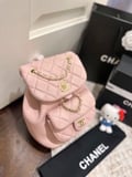 Chanel duma sheepskin backpack with box