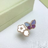 New van cleef Purple Ring lucky Ring White Fashion Versatile Ring Wholesale