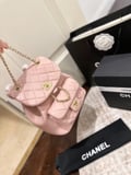 Chanel duma sheepskin backpack with box