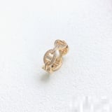 HERMES Diamond-Set H Versatile White Gold Ladies