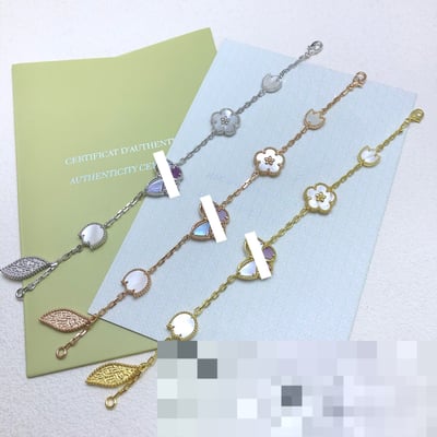 New Purple Bracelet lucky Fashion high quality jewelryVAN CLEEF