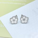 Silver Jewelry Earrings Floral Stud Earrings European Style Best Seller Earrings Gold