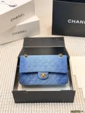 Chanel denim gradient denim cf chain bag