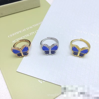 26 New van cleef Blue Ring lucky Ring White Fashion Factory