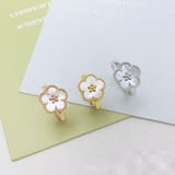 New Floral Ring Minimalist Jewelry New Fashion Versatile Open