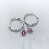 Stud Earrings Pink Earrings Versatile Pink Factory Direct high quality jewelryVAN CLEEF