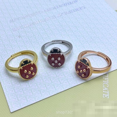 New European Style Yellow Copper Gold Ring Fashion Open