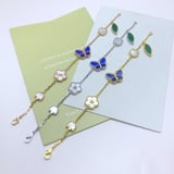 26 New Blue Bracelet LUCKY Floral Bracelet Versatile