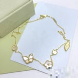 van cleef New Blue Floral Necklace Fashion Floral Choker Necklace