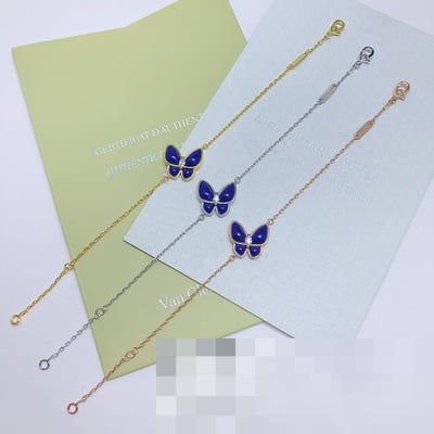 van cleef Blue Bracelet Blue White Minimalist Korean Style Fashion Factory Wholesale high quality jewelryVAN CLEEF