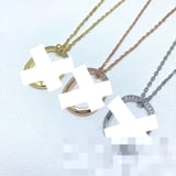 Premium TiffanyU Necklace Fashion Minimalist Diamond-Set Pendant Factory high quality jewelryVAN CLEEF