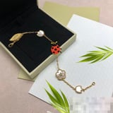 Premium Red Floral Bracelet Commuter Versatile Wholesale Bracelet