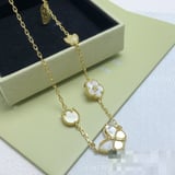 van cleef New Blue Floral Necklace Fashion Floral Choker Necklace