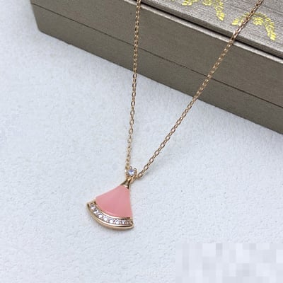 Premium New Pink Necklace Fashion Minimalist Diamond-Set Choker Necklace