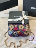 CHANEL Chain Bag​​ +Metal C WITH BOX