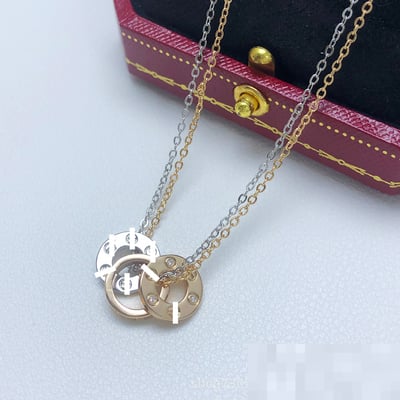 European Style Cross-border Premium LOVE Necklace Rose Gold Fashion Wholesale