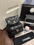 Chanel duma sheepskin backpack with box