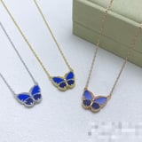 Necklace Ladies Blue Pendant Choker Necklace Versatile European Style
