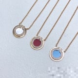 Tiffany Pendant Diamond-Set White Choker Necklace Fashion Pendant