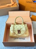 ​​Louis Vuitton Nano Madeleine Milk Yellow Handbag with box