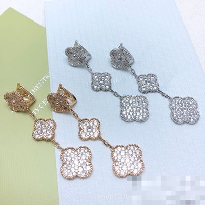van cleef Premium Stud Earrings Foreign Trade