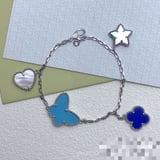 Bracelet Blue Fashion Floral Versatile Minimalist Bracelet
