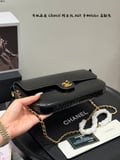 Chanel 26a Handle Bag Crocodile Handle Saddle Bag hobo Messenger Bag with box