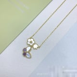 23 New Purple Floral Necklace Floral Ladies Jewelry Fashion Minimalist
