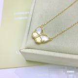 VAN CLEEF New Premium Yellow White Necklace Fashion Minimalist Ladies Jewelry Factory Direct