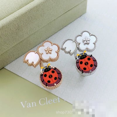 Premium Floral Ring Floral van cleef Ring Fashion Versatile Ring